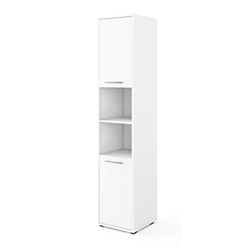 Arthauss Arthauss CP-08 Modern Side Cabinet For Vertical Wall Beds in White Matt - Elegant High Storage Solution for Foldable Beds