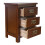 ARPHASLE Oak Solid Wood Bedside Cabinet (Walnut Brown), (132-FUR) 1
