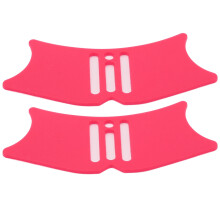 2 piezas 4-en-1 Herramienta de sombra para nariz de silicona rosa-rojo