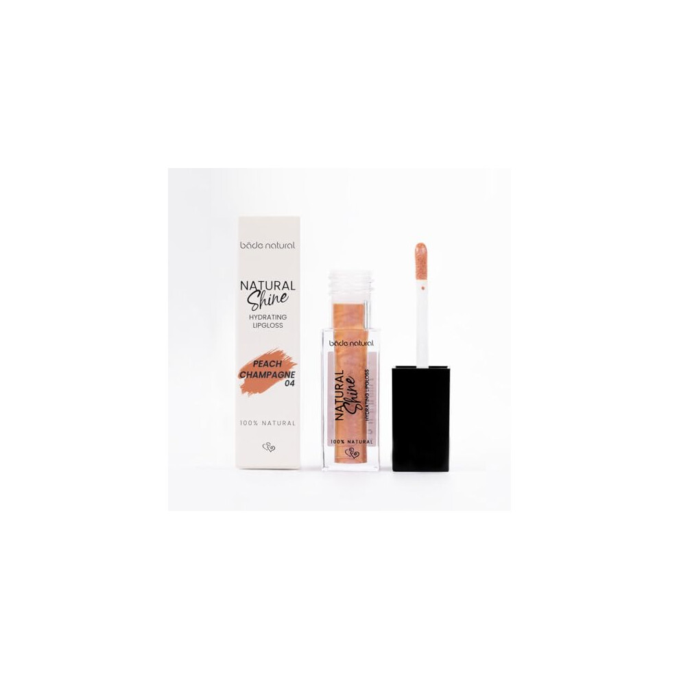 BãÂ¢De Natural Peach Bade Natural Moisturizing Lip Gloss Champagne 04 100% Natural