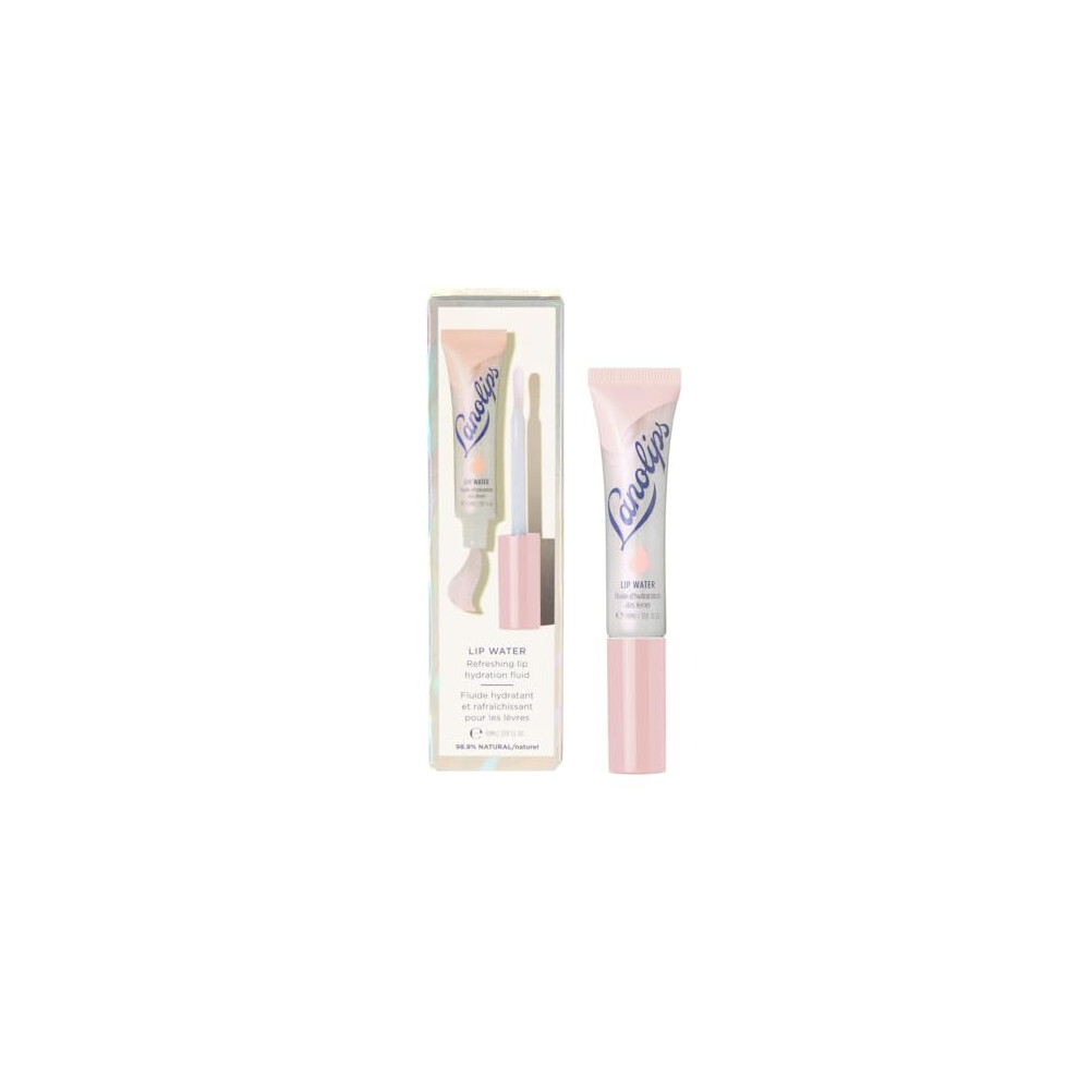 Lanolips Lip Water - Hydrating Lanolin Lip Serum With Hyaluronic Acid, Glycerin + Shimmer Tints For Hydrated, Glowing, Plump Looking Lips (10Ml / 0.34