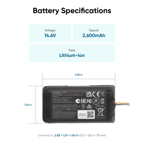Eufy eufy RoboVac Replacement Battery Pack, Compatible with X10 Pro Omni 1