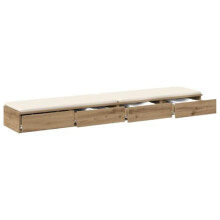 vidaXL Bed Drawers with Drawer Artisan oak 180 x 36.5 x 16.5 cm, Bedroom, Modern Nightstand, Small Storage Solution, Elegant Bedside Table, Compact