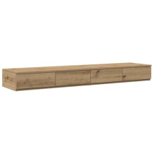 vidaXL Bed Drawers with Drawer Artisan oak 135 x 36.5 x 16.5 cm, Bedroom, Modern Nightstand, Small Storage Solution, Elegant Bedside Table, Compact