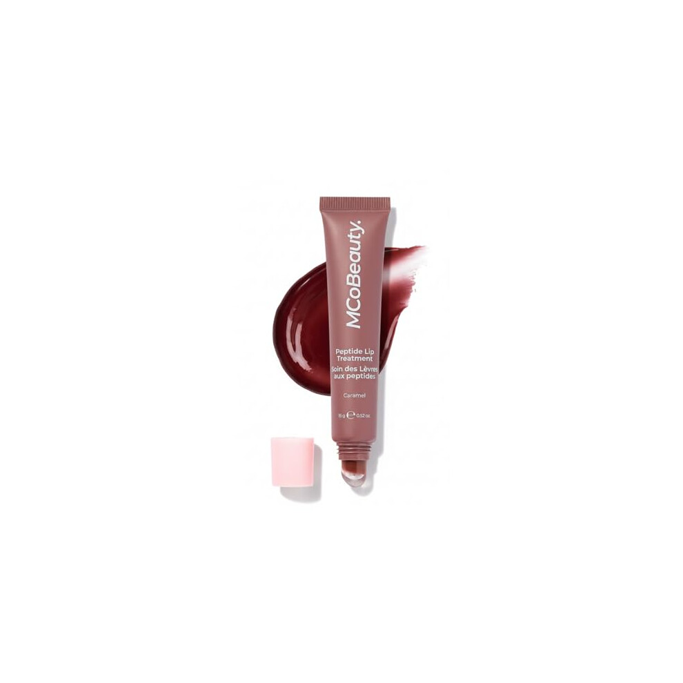 Mcobeauty Cream,Brown - Peptide Treatment - High Gloss Lip Plumper With Peptides And Shea Butter - Nude Brown Shade - Plumps And Smooths - Softens Appearance Of