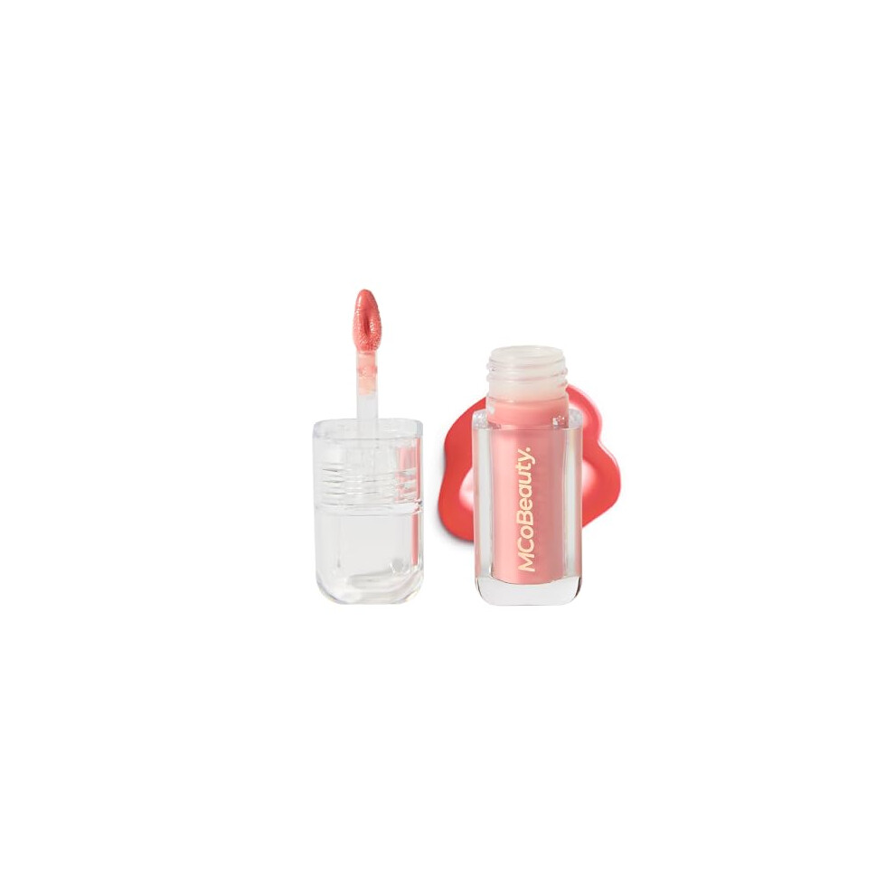 Mcobeauty White,Cream - Hot Lip Plump Gloss - Fancy, Nude Shade - Moisturising Vanilla Cream Scented Lip Gloss With Precise Tapered Tip - Contains Vitamin E