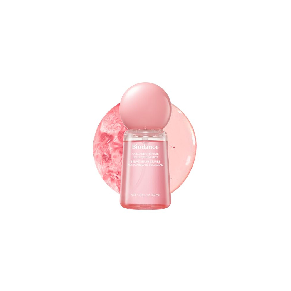 Biodance Collagen Peptides Jelly Serum Mist 1.69 Fl.oz | Hydrating Face Mist, Plumping, Anti-Aging Face Spray, Sprayable Hydrogel, Travel Essentials &