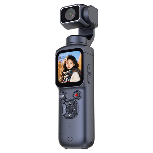 4K Vlogging Camera 330º Auto Face Tracking 1.72" Touchscreen 64MP (Black)