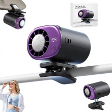Semiconductor Cooling Fan with 199 Precision Speeds & Secure Clip (Purple)