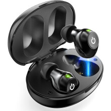 Rechargeable Hearing Aids with Noise Reduction, Invisible Fit, 30+ Hours Per Charge, Up to 80 Hours with Case (Black)
