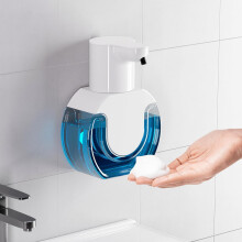yao96266 Automatic Liquid Soap Dispenser, 420ML Wall Mount Touchless 4 Gear Adjustable Electric Liquid Soap Dispenser, Usb Rechargeable