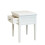 GROF GROFurniture 1 Drawer Painted Sofa Table, Painted Bedside for Bedroom, White End-table Table Ready Assembled 4