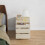 Nera Bedside Table with 3 Drawers Nightstand Bedroom Cabinet Storage Solution (Black) 3