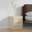Nera Bedside Table with 3 Drawers Nightstand Bedroom Cabinet Storage Solution (Black) 4