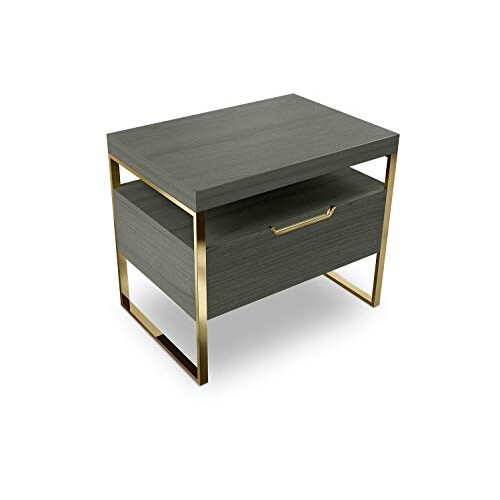 Vant Wooden Night Stand - Classic Grey Gold 2