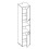 Arthauss Arthauss CP-08 Modern Side Cabinets For Vertical Wall Beds in White Gloss - Elegant High Storage Solution for Foldable Beds 2