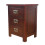 ARPHASLE Oak Solid Wood Bedside Cabinet (Walnut Brown), (132-FUR) 2