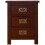 ARPHASLE Oak Solid Wood Bedside Cabinet (Walnut Brown), (132-FUR) 5