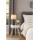 ASPECT Anika Round Bedside/End/Lamp Table With One Drawer,White 2