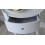 ASPECT Anika Round Bedside/End/Lamp Table With One Drawer,White 4