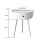 ASPECT Anika Round Bedside/End/Lamp Table With One Drawer,White 5