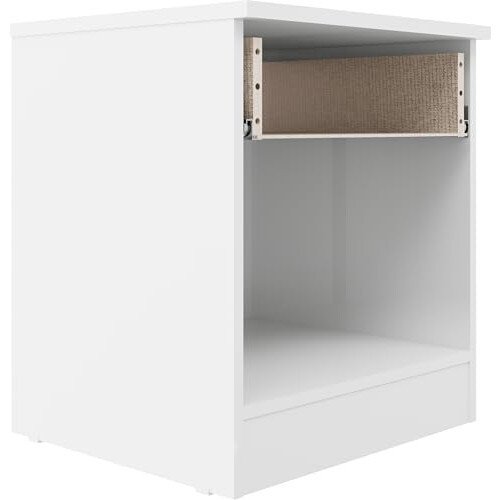 Seconique Seconique Denver 1 Drawer Bedside in White/Pink Gloss 1