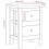 VidaXL vidaXL Solid Wood Bedside Table Bedside Table Bedside Table Drawers 3