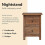 VidaXL vidaXL Solid Wood Bedside Table Bedside Table Bedside Table Drawers 4
