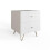 GFW Thalia Ribbed 2 Drawer Bedside Table Pair White 4