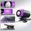Semiconductor Cooling Fan with 199 Precision Speeds & Secure Clip (Purple) 3