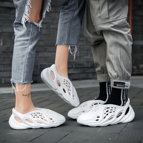 (Gris, 32-33) Unisexe Sabots Foam Runner Sandales 2