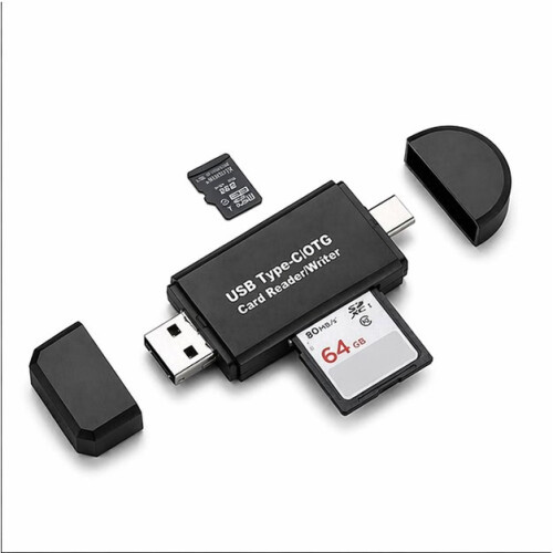 3 in 1 OTG Card Reader Micro USB Type C USB SD/TF Memory Card Reader for Android Samsung Huawei Phone Laptop High Speed USB 2.0 Adapter 2