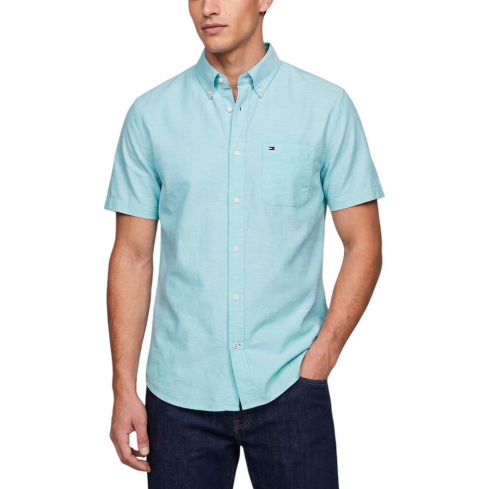 Tommy Hilfiger (Mint, Xl) Mens Shirt Oxford Summer Top