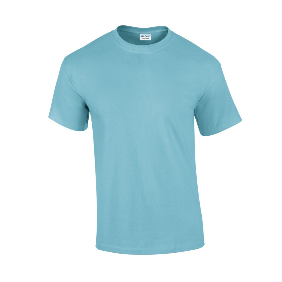 Gildan (3Xl, Sky ) Mens Ultra Cotton T-Shirt Blue