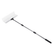 Bogenrechen Gartenrechen 21 Zinken, 160 cm, 1402 g