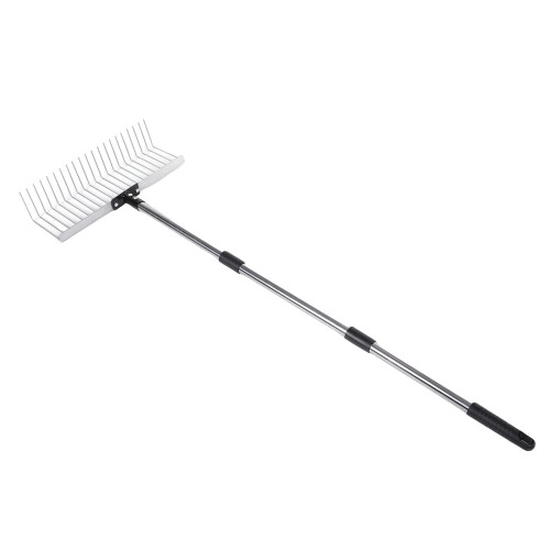 Bogenrechen Gartenrechen 21 Zinken, 160 cm, 1402 g