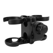 3-in-1-Becherhalter für Kinderwagen, 15,5 x 8,5 x 6 cm, Schwarz