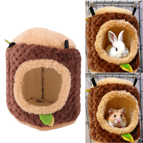 Hamsterkäfig mit hängendem Versteck - Halbgeschlossenes Plüsch
