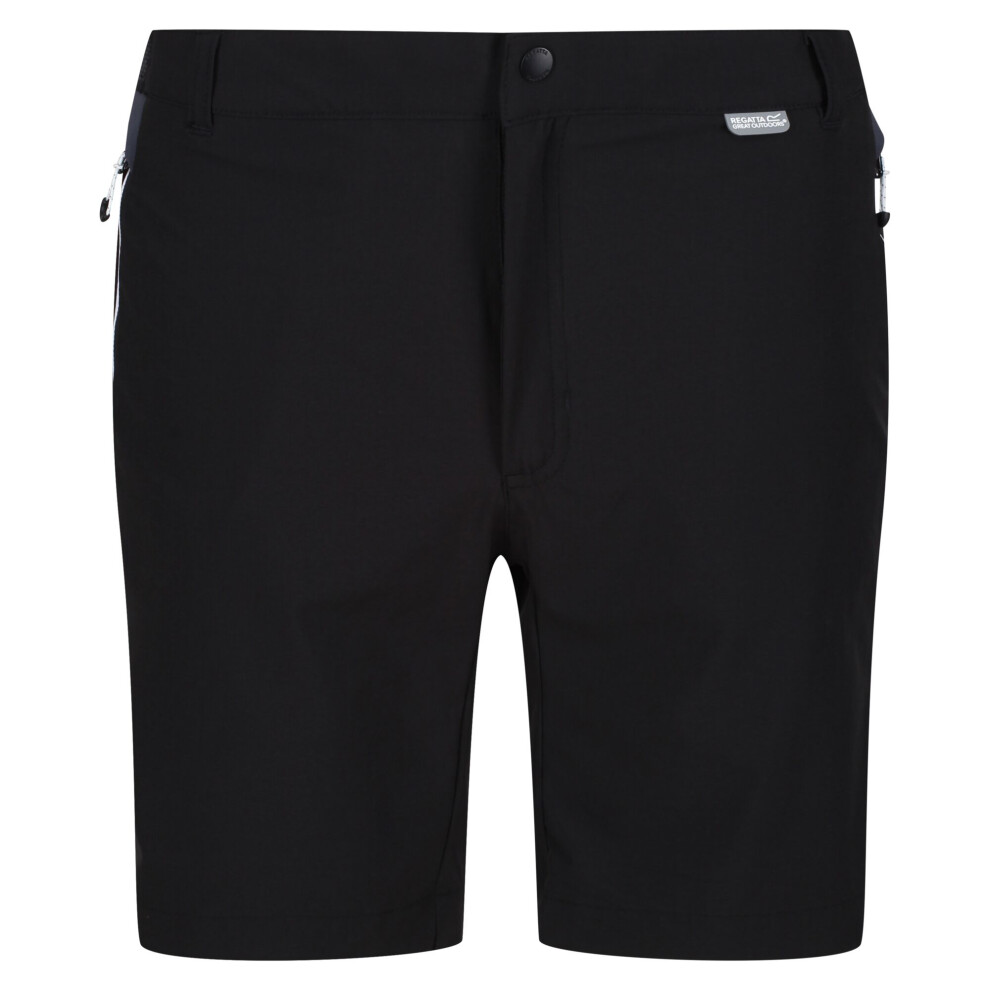 Regatta (40R, Black/India Grey) Mens Mountain Ii Shorts Black,Grey