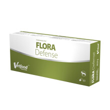 Suplemento VetFood Flora Defense para perros y gatos contra la diarrea, 60 cápsulas.
