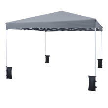 Verstellbarer Pop-Up-Pavillon 290x290 cm für Camping & Strand