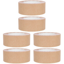 6Rolls Water Activated Paper Packing Tape Light Brown for DIY Crafts
