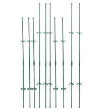 Pflanzenpfahl-Set 40/30cm Pfähle 20 Schnallen 10 Rohre
