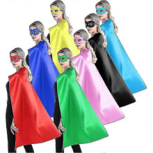 Adult Superhero Cape And Mask for Man And Woman - Halloween Vampire Capes Party Dress Up Superhero Costume