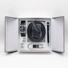 Men's Watch Set Men's Birthday Gift (black)