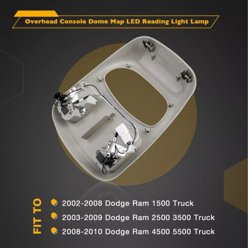 Υψηλής ποιότητας κονσόλα οροφής για Dodge Ram, συμβατή με μοντέλα 2002-2008, Ram 1500, 2003-2009, Ram 1