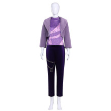 (Adult 2XL) Zootopia 2 Gazelle Cosplay Costume Party Fancy Dress Furry Purple Stage Outfit for Womens