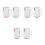 6Pcs Tooth Brushing Tumblers Assorted Colors PP Bathroom Cups 1
