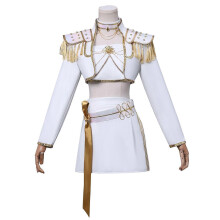 (2XL Adults, Mira Without Wig) KPop Demon Hunters Mira Cosplay Costume Set Halloween Party Fancy Dress for Womens White _c A