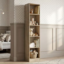 (Sonoma) Tall & Slim 5-Tier Wooden Bookcase